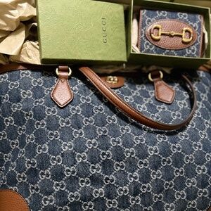 Gucci Ophidia tote and wallet